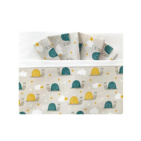 Lit bébé miniature DOCO Sleeping GREY 90x50 - Complet — Noari Kids